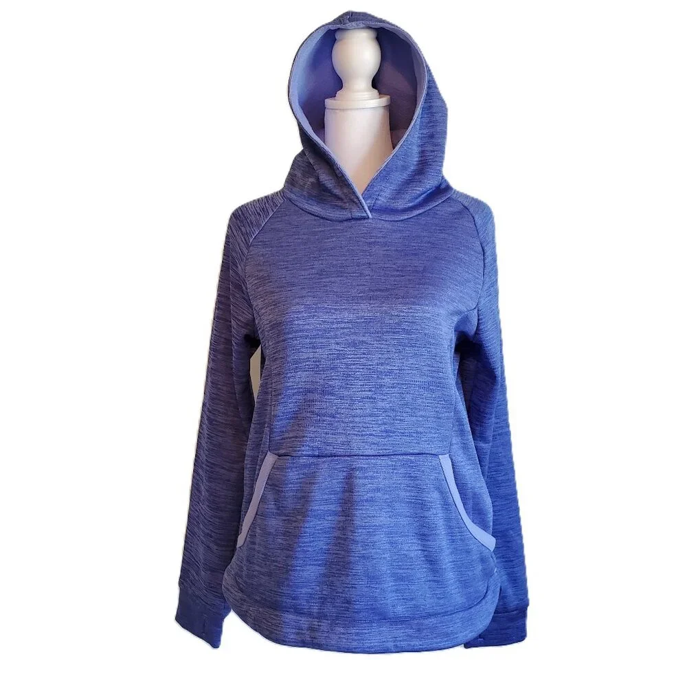 Champion Girl's Blue Hooded Sweatshirt Pullover Hoodie Sz XL 14-16 Athleisure